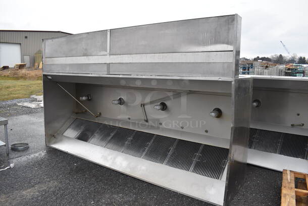 FANTASTIC! 11.5' Greasemaster Model 5430 GSN-2 Stainless Steel Commercial Grease Hood w/ Filters and Make Up Air Vent. 138x30x54 - Image 9 of 12