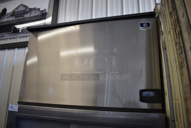 BEAUTIFUL! LATE MODEL! Manitowoc Model IY1496N-261X Stainless Steel Commercial Ice Machine Head on Stainless Steel Bin. 208-230 Volts, 1 Phase. 48x40x93 - Image 4 of 8
