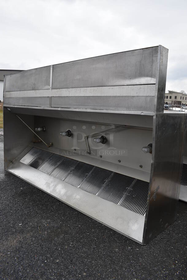 FANTASTIC! 11.5' Greasemaster Model 5430 GSN-2 Stainless Steel Commercial Grease Hood w/ Filters and Make Up Air Vent. 138x30x54 - Image 10 of 12