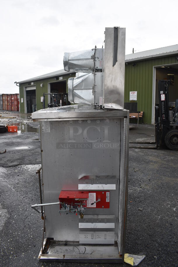FANTASTIC! 13' Greasemaster Model 5430 GSN-2 SELF CONTAINED Stainless Steel Commercial Grease Hood w/ Filters and Make Up Air Vent. Does Not Include Fire Suppression Tank. 168x30x54 - Image 11 of 12