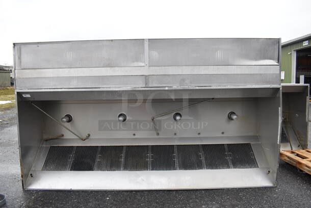 FANTASTIC! 11.5' Greasemaster Model 5430 GSN-2 Stainless Steel Commercial Grease Hood w/ Filters and Make Up Air Vent. 138x30x54 - Image 11 of 12
