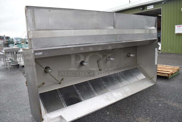 FANTASTIC! 11.5' Greasemaster Model 5430 GSN-2 Stainless Steel Commercial Grease Hood w/ Filters and Make Up Air Vent. 138x30x54 - Image 12 of 12