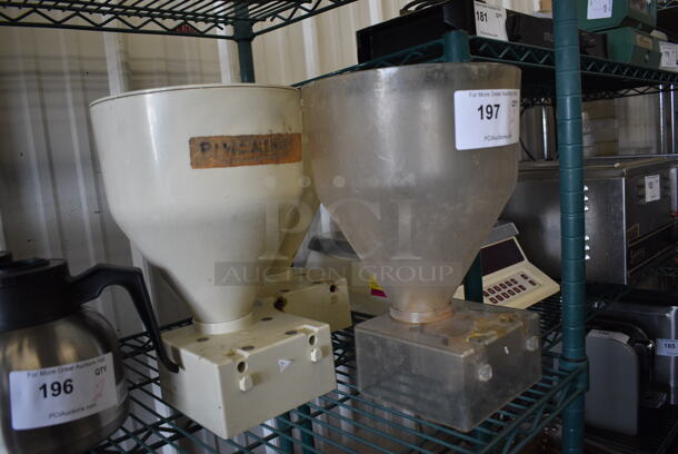 3 Poly Pastry Filler Hoppers for Edhard Machine. 1 w/o Lid. 9x9x13. 3 Times Your Bid! - Image 2 of 11
