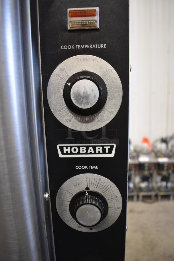 2 GORGEOUS! Hobart Model HEC40 Stainless Steel Commercial Electric Powered Full Size Convection Ovens w/ View Through Door, Solid Door, Metal Oven Racks and Thermostatic Controls. 480 Volts, 3 Phase. 38x40x66. 2 Times Your Bid! - Image 4 of 7
