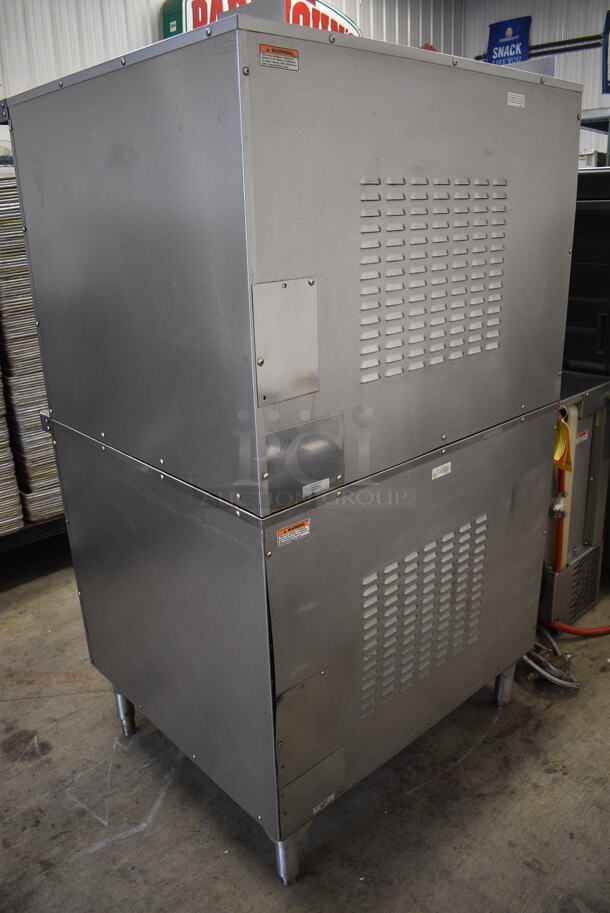 2 GORGEOUS! Hobart Model HEC40 Stainless Steel Commercial Electric Powered Full Size Convection Ovens w/ View Through Door, Solid Door, Metal Oven Racks and Thermostatic Controls. 480 Volts, 3 Phase. 38x40x66. 2 Times Your Bid! - Image 7 of 7