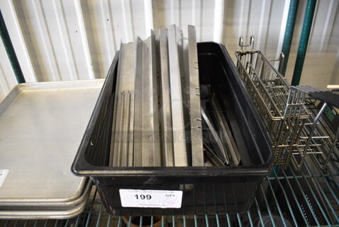 ALL ONE MONEY! Lot of Various Metal Pieces in Black Full Size Bin! Includes 20"