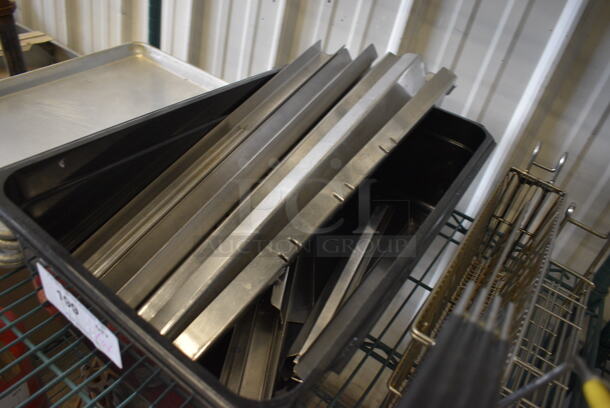 ALL ONE MONEY! Lot of Various Metal Pieces in Black Full Size Bin! Includes 20" - Image 2 of 3