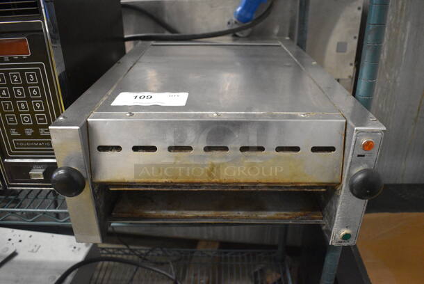 Stainless Steel Commercial Countertop Conveyor Toaster. 16x26x7