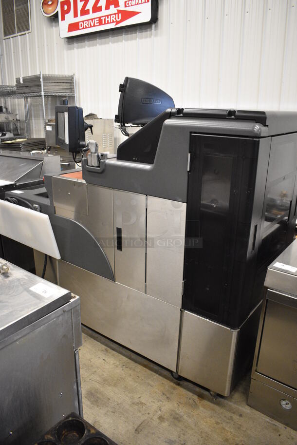 FANTASTIC! Hobart Model AWS Metal Commercial Floor Style Wrapping Station w/ Hobart Model EPCP Touch Screen and Label Printer on Commercial Casters. 120/208-240 Volts, 1 Phase. 79x49x66 - Image 2 of 10