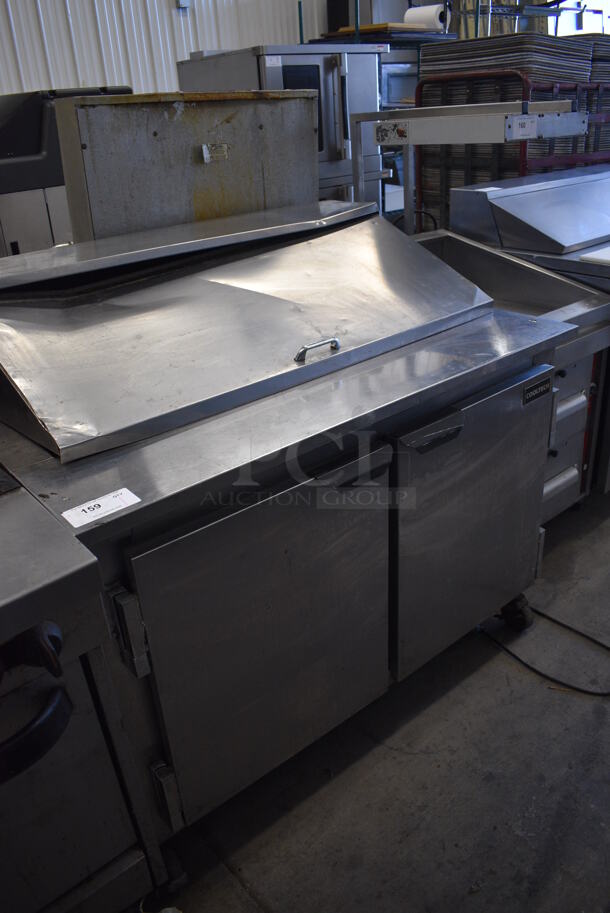 GREAT! 2012 Cooltech Model CMPH-48BMB Stainless Steel Commercial Sandwich Salad Prep Table Bain Marie on Commercial Casters. 115 Volts, 1 Phase. 48x32x46. Tested and Powers On But Does Not Get Cold - Image 2 of 7