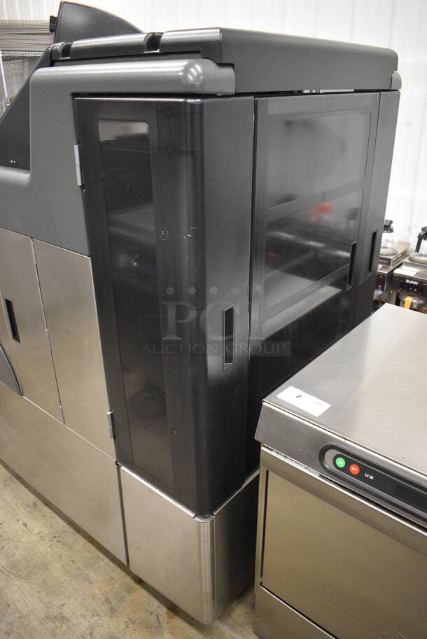 FANTASTIC! Hobart Model AWS Metal Commercial Floor Style Wrapping Station w/ Hobart Model EPCP Touch Screen and Label Printer on Commercial Casters. 120/208-240 Volts, 1 Phase. 79x49x66 - Image 3 of 10