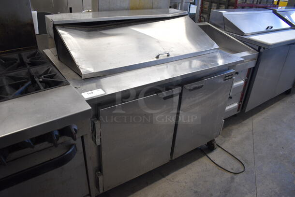 GREAT! 2012 Cooltech Model CMPH-48BMB Stainless Steel Commercial Sandwich Salad Prep Table Bain Marie on Commercial Casters. 115 Volts, 1 Phase. 48x32x46. Tested and Powers On But Does Not Get Cold - Image 4 of 7