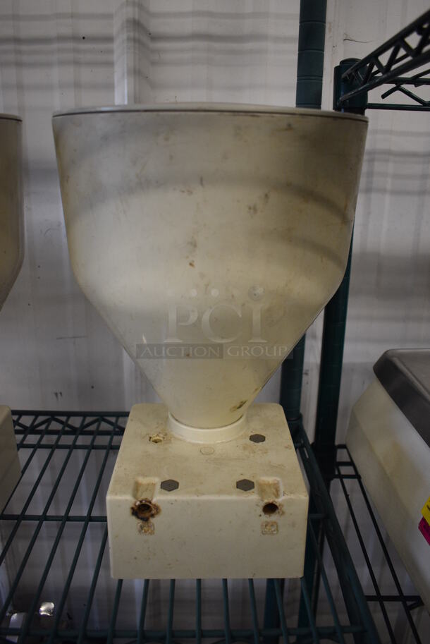 3 Poly Pastry Filler Hoppers for Edhard Machine. 1 w/o Lid. 9x9x13. 3 Times Your Bid! - Image 8 of 11