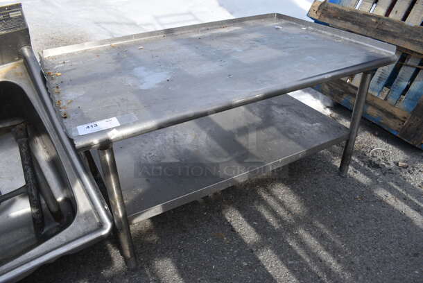 Stainless Steel Commercial Equipment Stand w/ Undershelf. 49x31x26