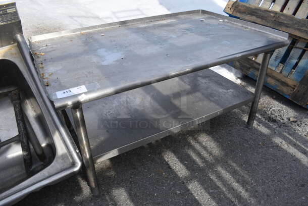Stainless Steel Commercial Equipment Stand w/ Undershelf. 49x31x26 - Image 1 of 3