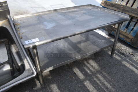 Stainless Steel Commercial Equipment Stand w/ Undershelf. 49x31x26