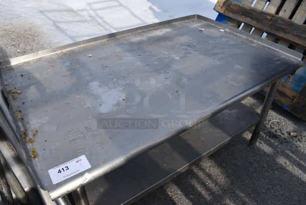 Stainless Steel Commercial Equipment Stand w/ Undershelf. 49x31x26 - Image 2 of 3