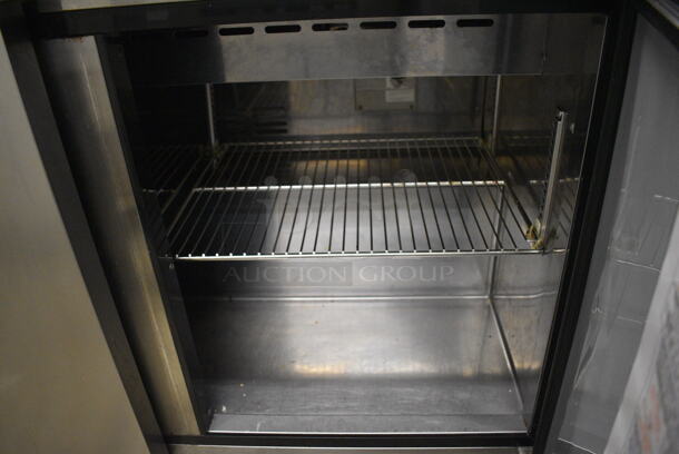 GREAT! Turbo Air Model TST-72SD Stainless Steel Commercial Sandwich Salad Prep Table Bain Marie Mega Top w/ Cutting Board on Commercial Casters. 115 Volts, 1 Phase. 72.5x30x44. Tested and Working! - Image 6 of 9