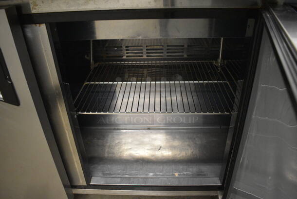 GREAT! Turbo Air Model TST-72SD Stainless Steel Commercial Sandwich Salad Prep Table Bain Marie Mega Top w/ Cutting Board on Commercial Casters. 115 Volts, 1 Phase. 72.5x30x44. Tested and Working! - Image 7 of 9