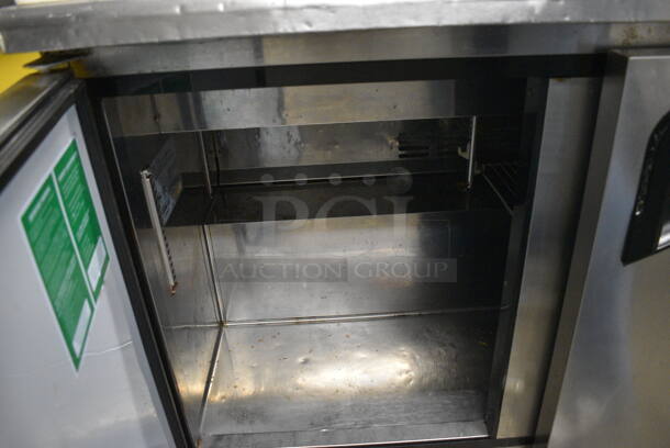 GREAT! Turbo Air Model TST-72SD Stainless Steel Commercial Sandwich Salad Prep Table Bain Marie Mega Top w/ Cutting Board on Commercial Casters. 115 Volts, 1 Phase. 72.5x30x44. Tested and Working! - Image 8 of 9