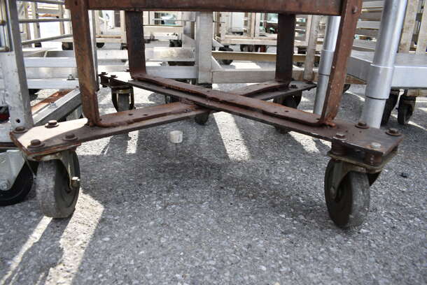 Metal Mixing Bowl Dolly on Commercial Casters. 31x31x33 - Image 4 of 4