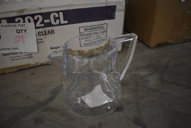 24 BRAND NEW IN BOX! Clear Poly Cream Pitchers. 4.5x3x3. 24 Times Your Bid! - Image 3 of 3