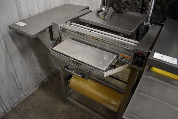 SWEET! Hobart Model HWS-4 Stainless Steel Commercial Floor Style Heat Seal Shrink Wrapping Station w/ Hobart Model EPCP Monitor and Label Printer. 120 Volts, 1 Phase. 46x40x60. Tested and Working! - Image 7 of 7
