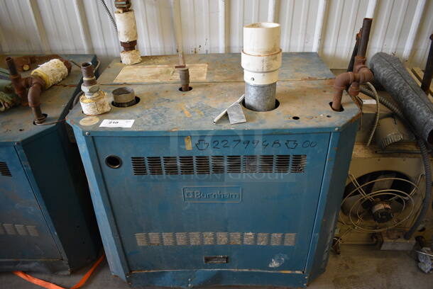 Burnham Blue Metal Revolution Gas Boiler. 40x29x43