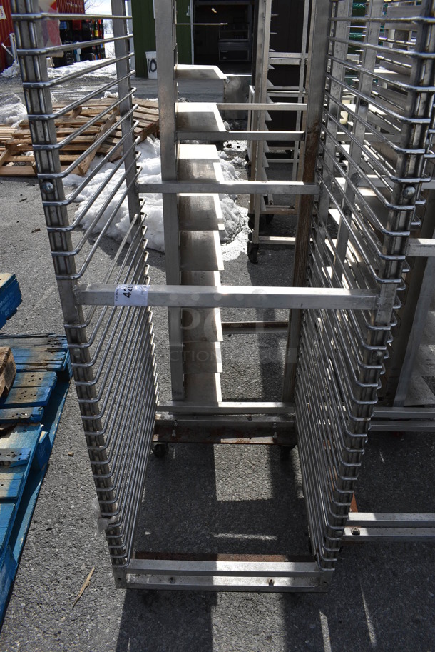 Metal Commercial Pan Transport Rack on Commercial Casters. 20.5x24x92 - Image 3 of 3