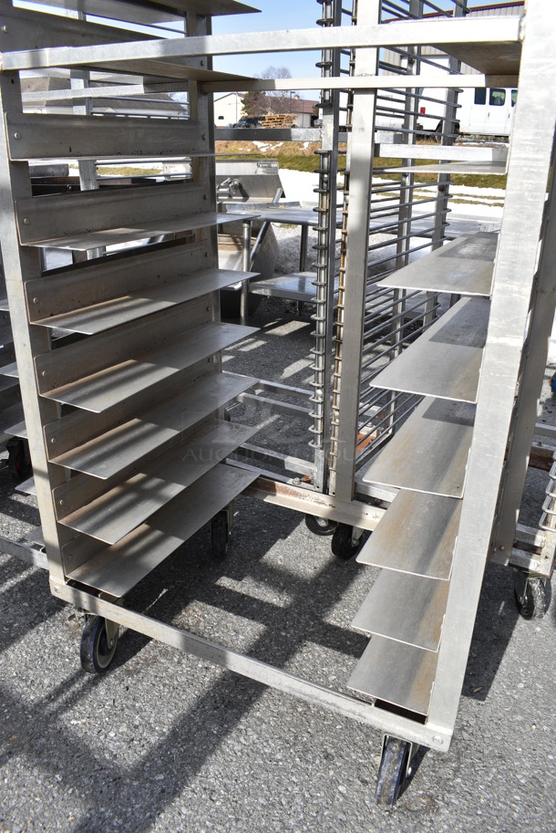 Metal Commercial Pan Transport Rack on Commercial Casters. 30x21x72 - Image 3 of 3
