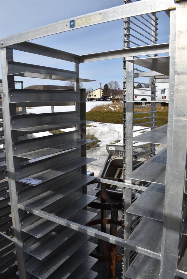 Metal Commercial Pan Transport Rack on Commercial Casters. 30x21x72 - Image 2 of 3