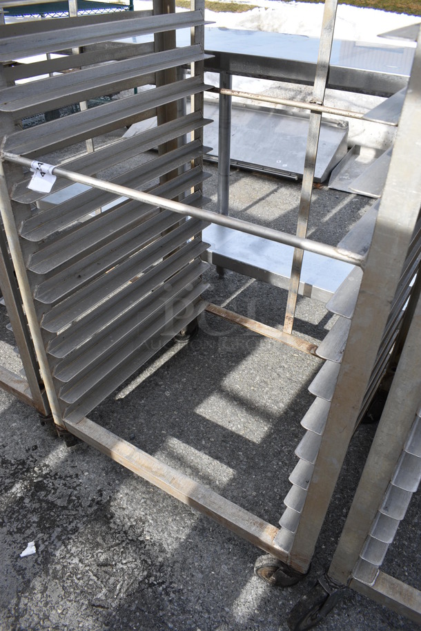 Metal Commercial Pan Transport Rack on Commercial Casters. 26.5x23.5x63 - Image 3 of 3