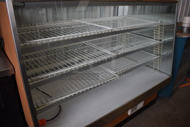 NICE! Federal Metal Commercial Floor Style Dry Display Case Merchandiser w/ Poly Coated Racks. 59x35x50 - Image 3 of 5