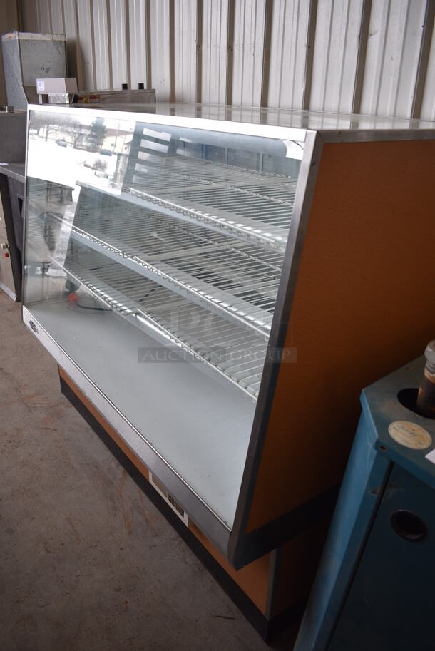 NICE! Federal Metal Commercial Floor Style Dry Display Case Merchandiser w/ Poly Coated Racks. 59x35x50 - Image 4 of 5