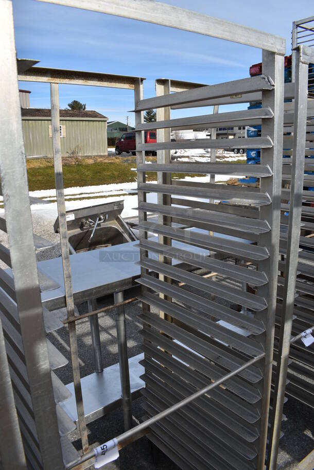 Metal Commercial Pan Transport Rack on Commercial Casters. 26.5x23.5x63.5 - Image 2 of 3
