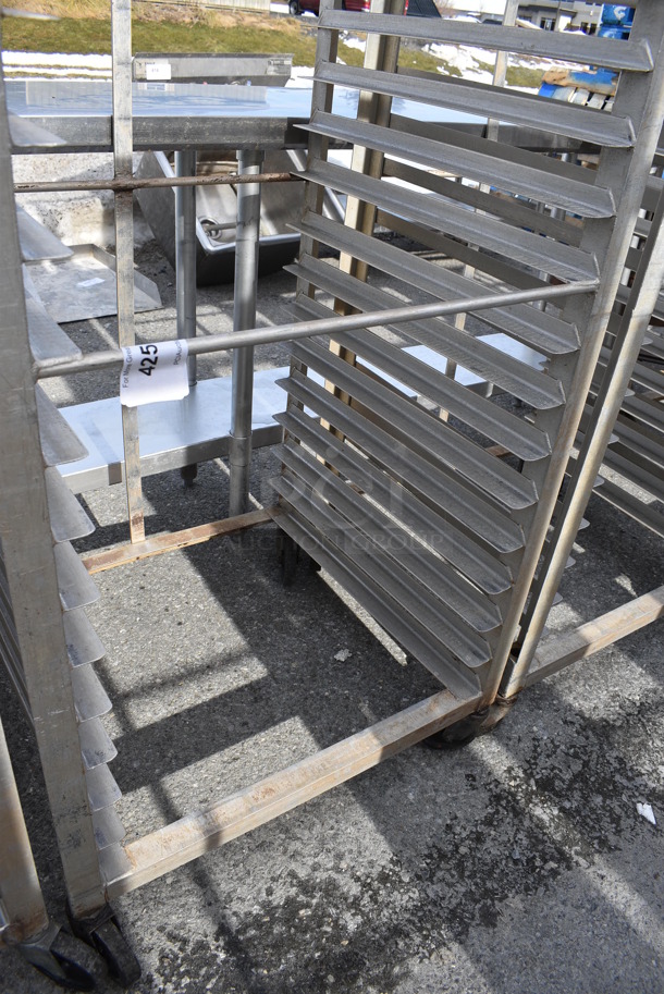 Metal Commercial Pan Transport Rack on Commercial Casters. 26.5x23.5x63.5 - Image 3 of 3