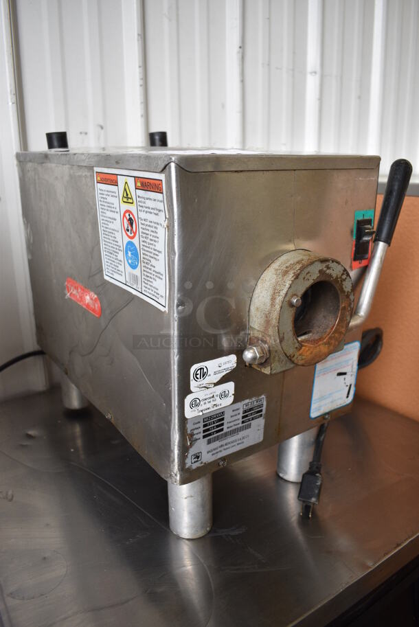 NICE! Torrey Model M-22 RW Stainless Steel Commercial Countertop Meat Grinder Base. 115 Volts, 1 Phase. 12x20x18. Tested and Working! - Image 2 of 6