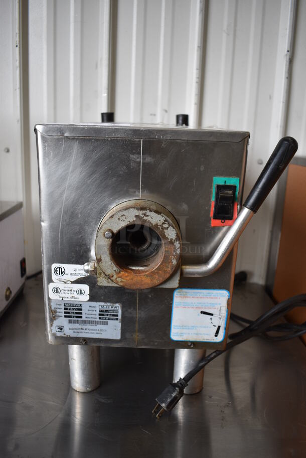 NICE! Torrey Model M-22 RW Stainless Steel Commercial Countertop Meat Grinder Base. 115 Volts, 1 Phase. 12x20x18. Tested and Working! - Image 3 of 6