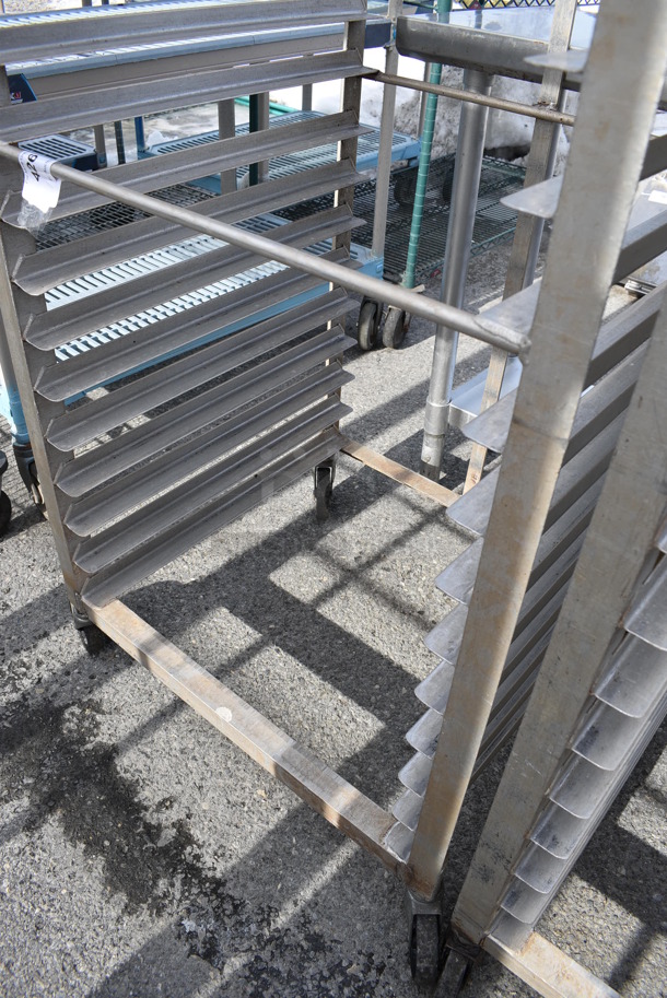 Metal Commercial Pan Transport Rack on Commercial Casters. 26.5x23.5x63.5 - Image 3 of 3