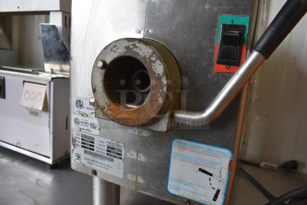 NICE! Torrey Model M-22 RW Stainless Steel Commercial Countertop Meat Grinder Base. 115 Volts, 1 Phase. 12x20x18. Tested and Working! - Image 5 of 6
