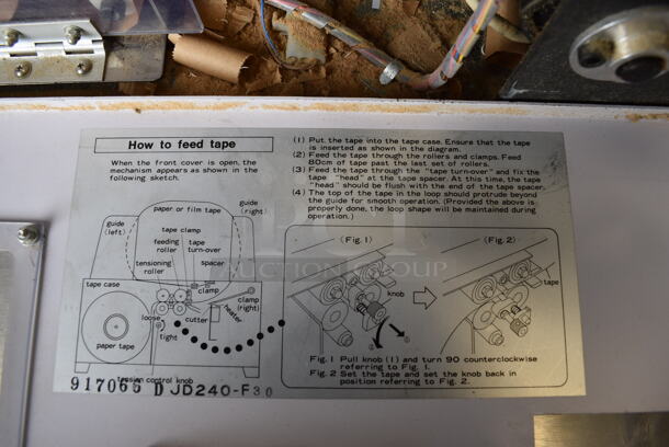 Metal Countertop Tape Dispenser / Box Sealer. 20x12x19. Cannot Test Due To Missing Power Cord - Image 6 of 6