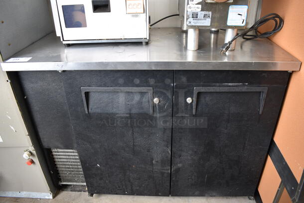 SWEET! 2015 True Model TBB-24-48 Stainless Steel Commercial 2 Door Undercounter Cooler. 115 Volts, 1 Phase. 49x24.5x36. Tested and Working!