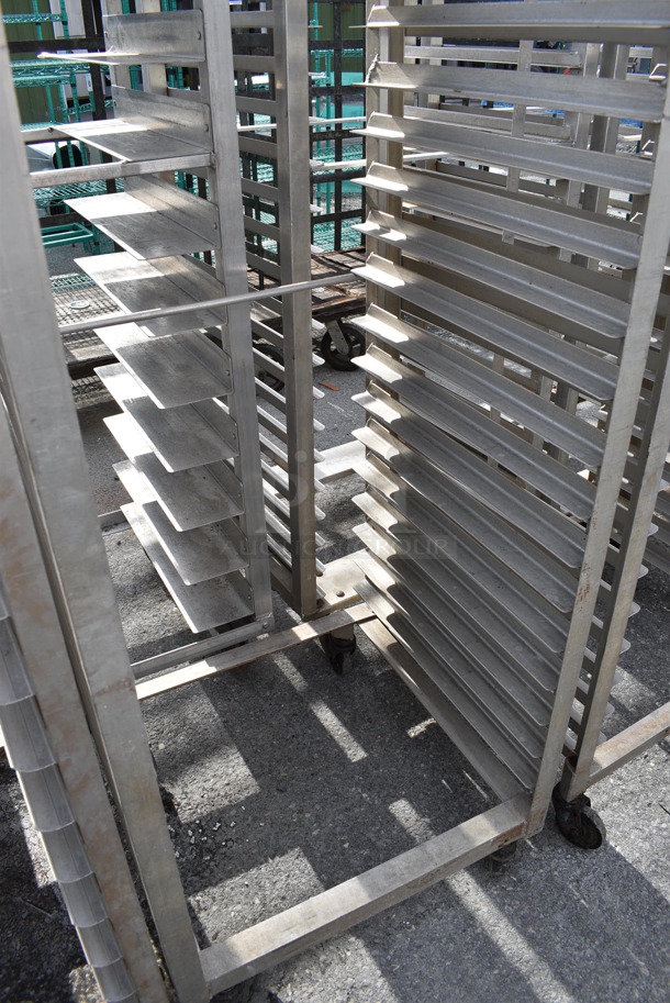 Metal Commercial Pan Transport Rack on Commercial Casters. 24x23x67 - Image 3 of 3