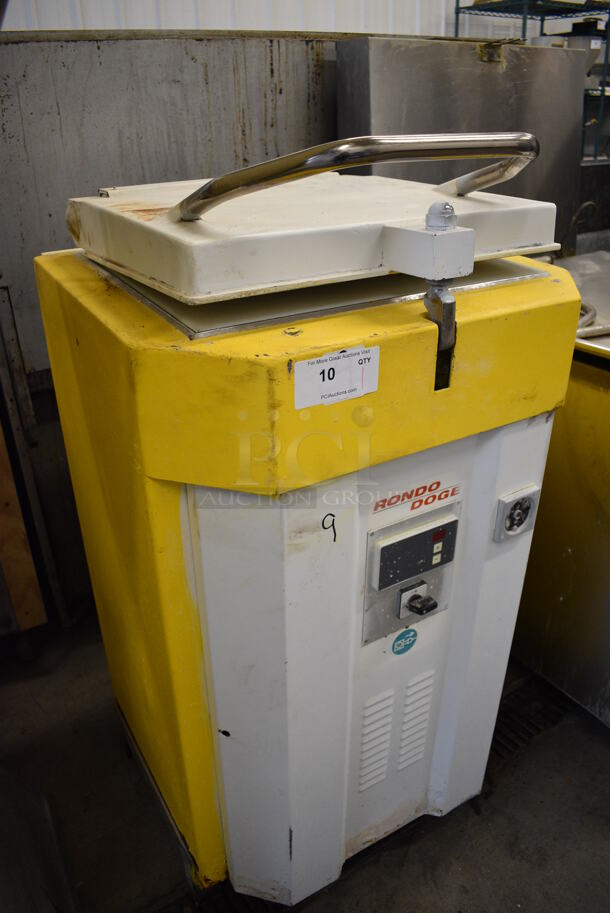 FANTASTIC! Rondo Doge Model FCDISA-RA Metal Commercial Floor Style Dough Press. 220 Volts, 3 Phase. 26x26x50 - Image 3 of 8