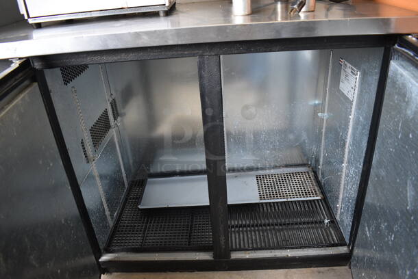 SWEET! 2015 True Model TBB-24-48 Stainless Steel Commercial 2 Door Undercounter Cooler. 115 Volts, 1 Phase. 49x24.5x36. Tested and Working! - Image 4 of 5