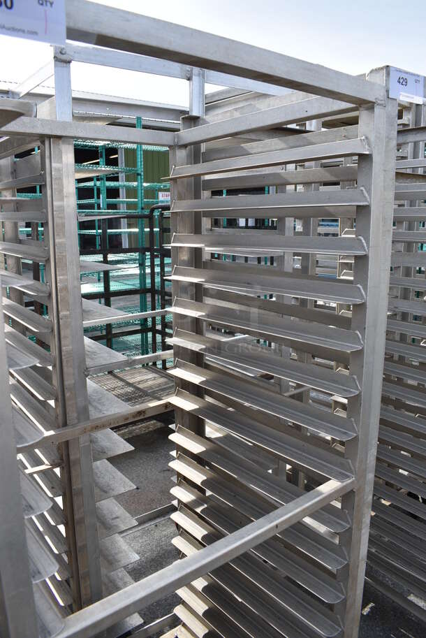 Metal Commercial Pan Transport Rack on Commercial Casters. 26x24x65 - Image 2 of 3