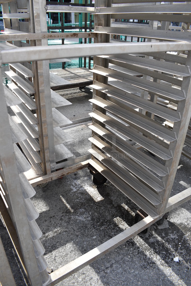 Metal Commercial Pan Transport Rack on Commercial Casters. 26x24x65 - Image 3 of 3