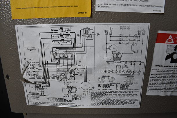 Metal Commercial Furnace. 20x23x66 - Image 8 of 12