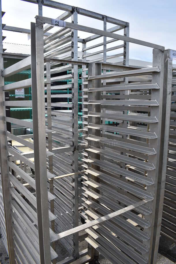 Metal Commercial Pan Transport Rack on Commercial Casters. 25.5x24.5x67.5 - Image 2 of 3