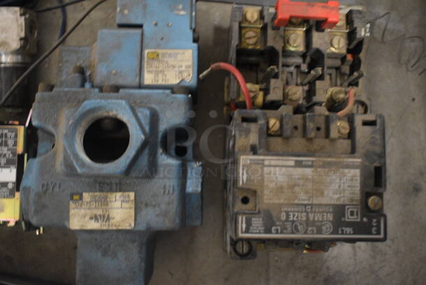 ALL ONE MONEY! Lot of Various Metal Pieces in Poly Bin Including Electric Scanner, AC Relay w Pneumatic Time Delay Unit! - Image 6 of 7
